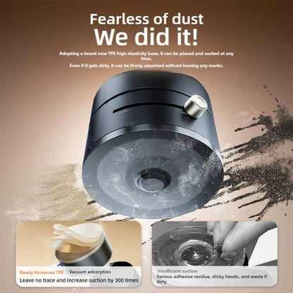 magnetic suction cup phone holder with advanced TPE base for strong suction and dust resistance.